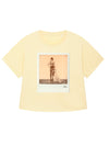 T-Shirt Women Roundback Oversized "Self-portrait with Miss Kuragi" by Alessandra Pace