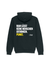 Kapuzenpullover MAN LÄSST KEINE MENSCHEN ERTRINKEN (Backprint)