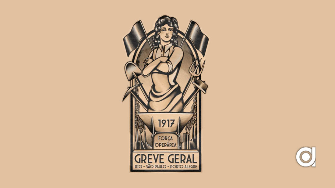 T-Shirt des Monats August 2024: Força Operária - Erinnerung an den Generalstreik in Rio de Janeiro 1917