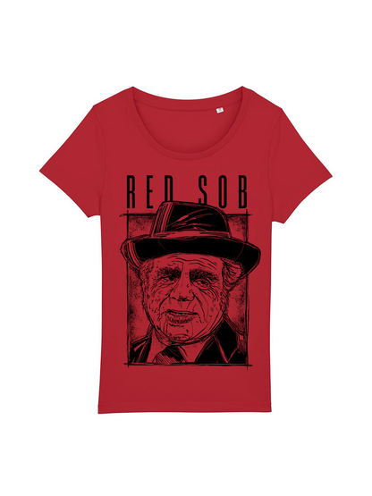 Red Sob red women fitted t-shirt dna merch