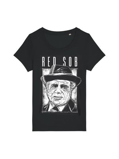 Red Sob black women fitted t-shirt dna merch