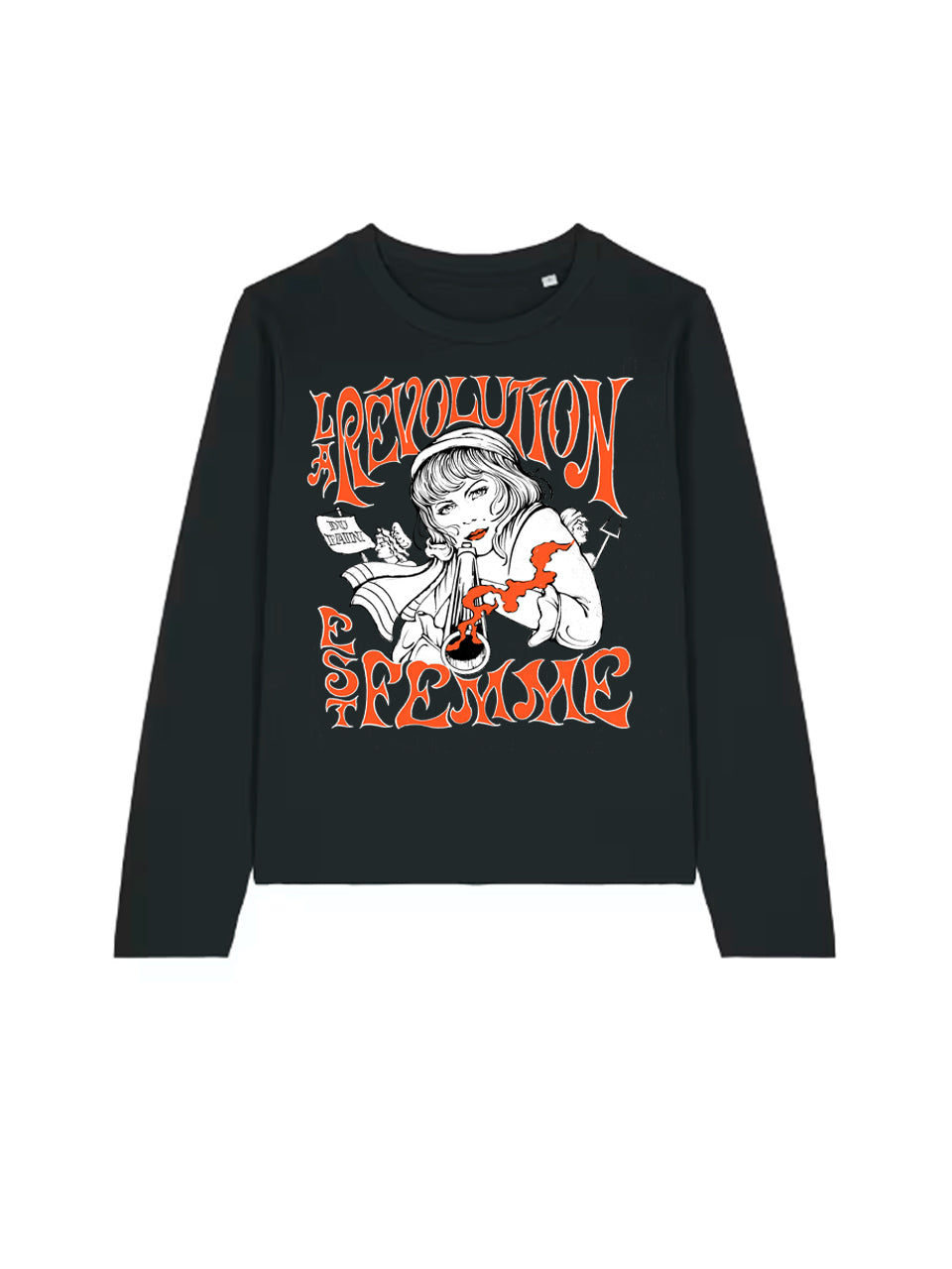 Langarmshirt Frauen La Revolution Est Femme (Frankreich 1789)