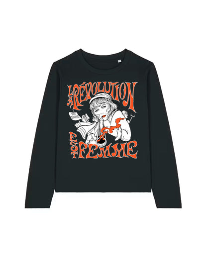 Langarmshirt Frauen La Revolution Est Femme (Frankreich 1789)