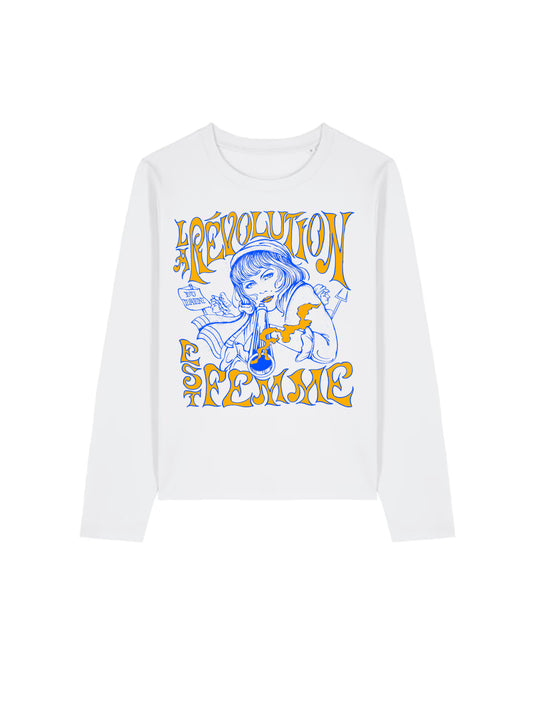 Langarmshirt Frauen La Revolution Est Femme (Frankreich 1789)