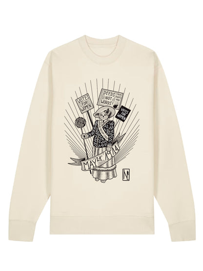 Kampf für Frauenwahlrecht 1914 White Sweatshirt dna merch