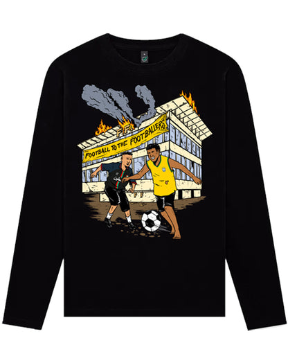 Langarmshirt Football To The Footballers