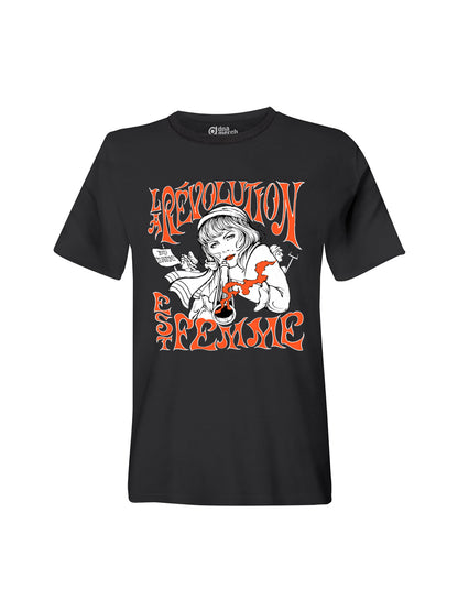 T-Shirt Unisex La Revolution Est Femme (Frankreich 1789)