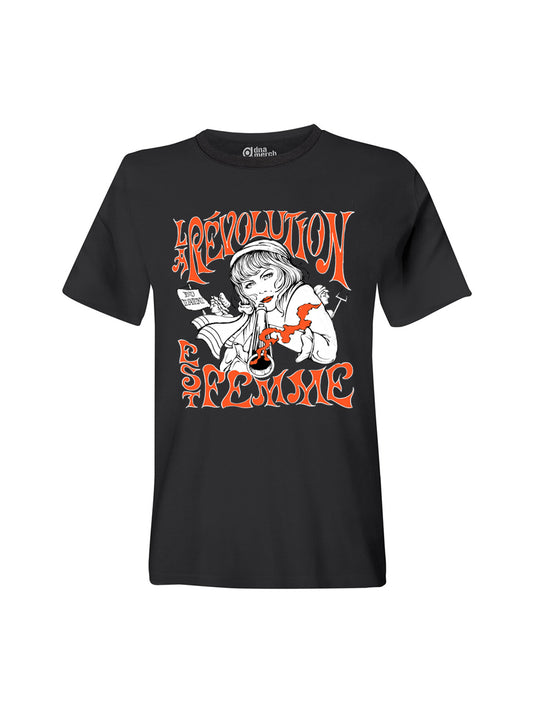 T-Shirt Unisex La Revolution Est Femme (Frankreich 1789)