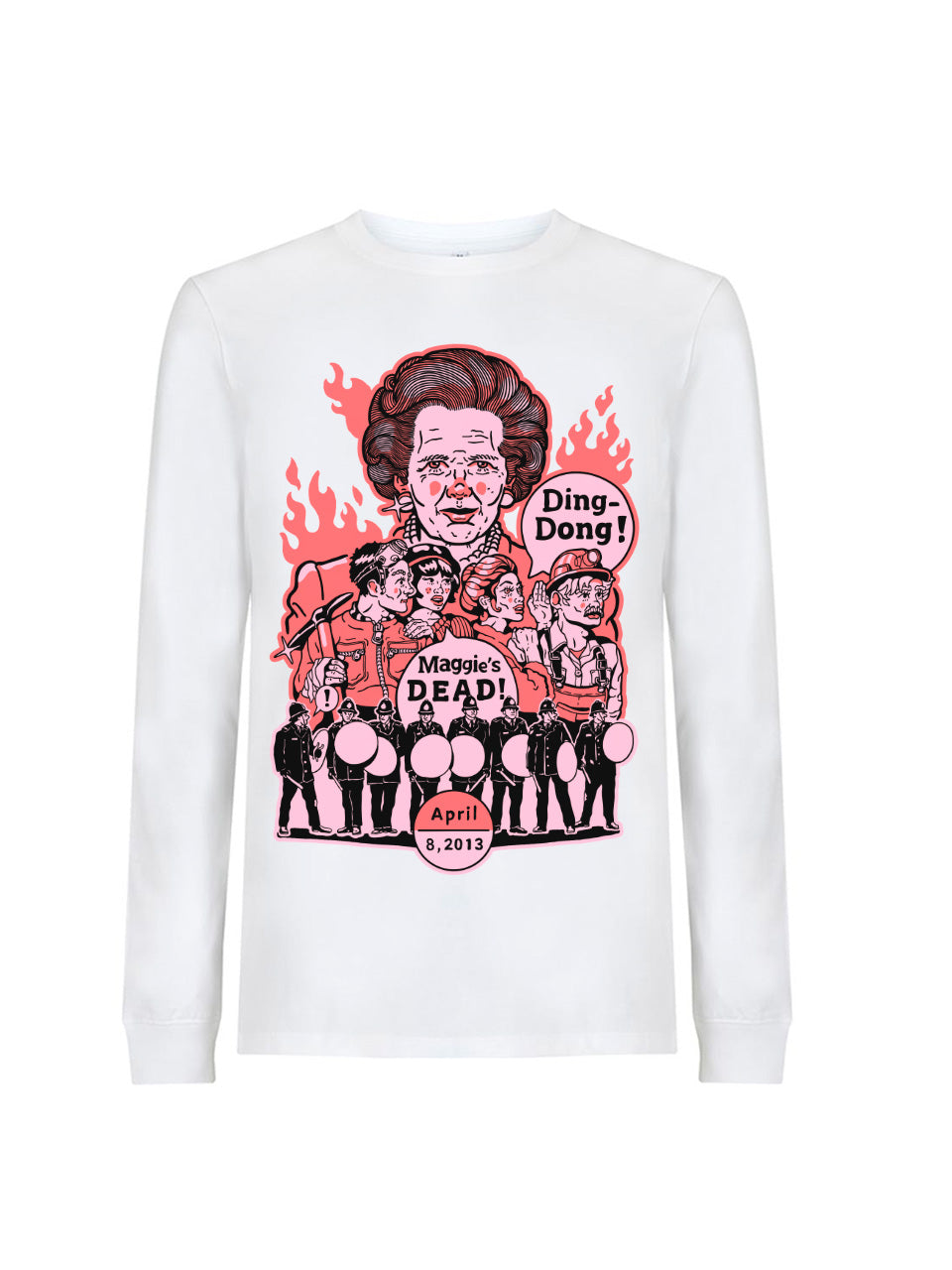 Langarmshirts Ding Dong! (Maggie Thatcher)