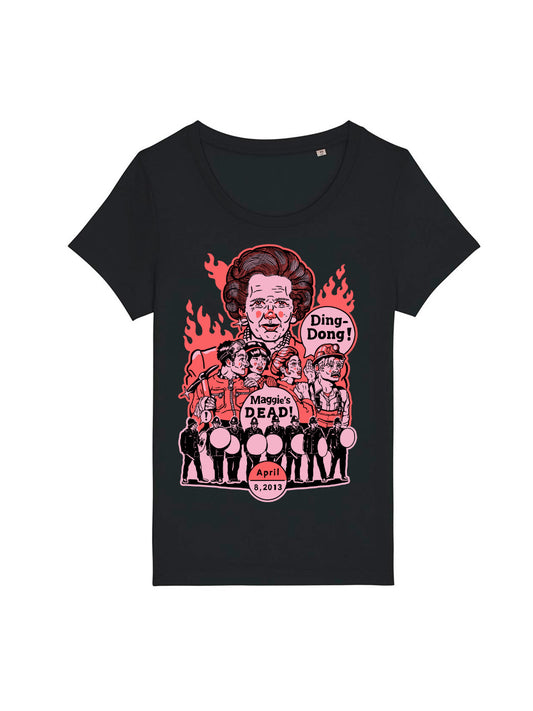 T-Shirts Frauen Ding Dong! (Maggie Thatcher)