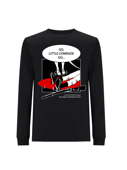 Go Little Comrade Black Longsleeve dna merch
