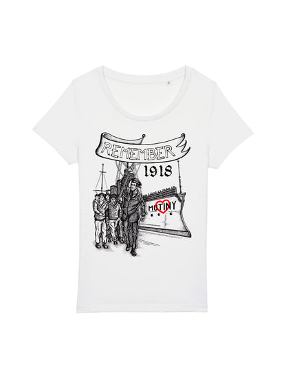T-Shirt Frauen Kieler Matrosenaufstand (Ein Herz für Meuterei)
