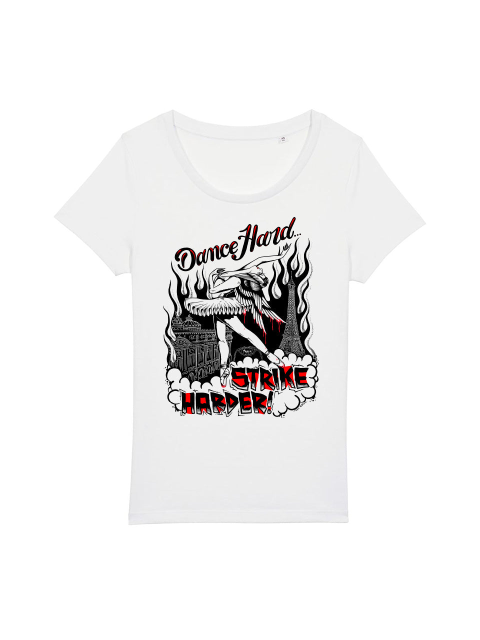 T-Shirts Frauen Pariser Ballerina-Streik