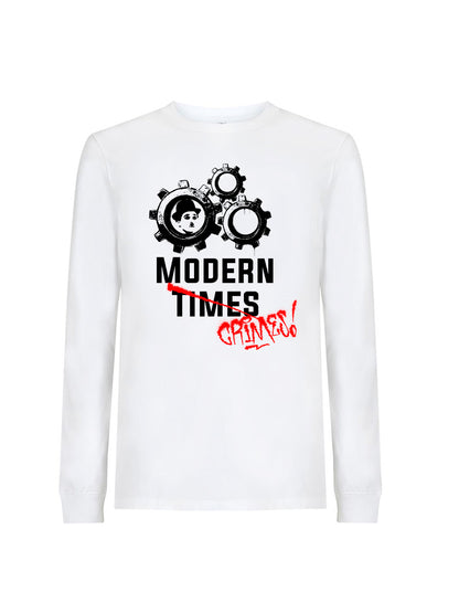 Langarmshirt Moderne Zeiten (Charlie Chaplin)