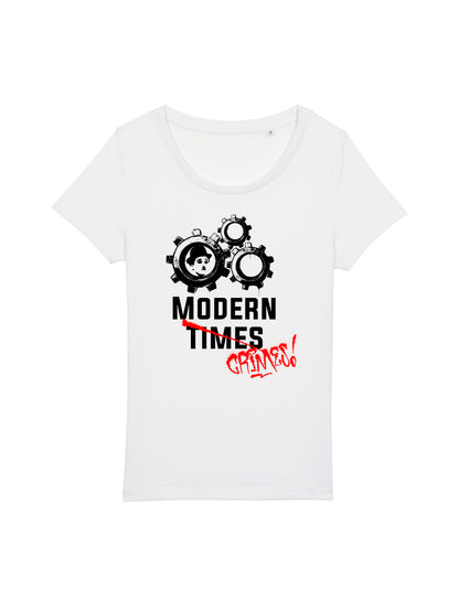 T-Shirt Frauen Moderne Zeiten (Charlie Chaplin)