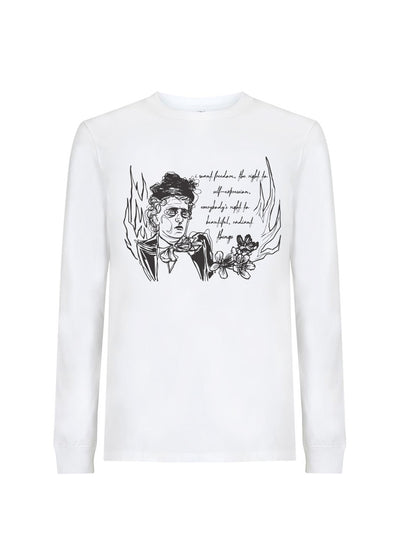 Langarmshirt Freiheit (Emma Goldman)
