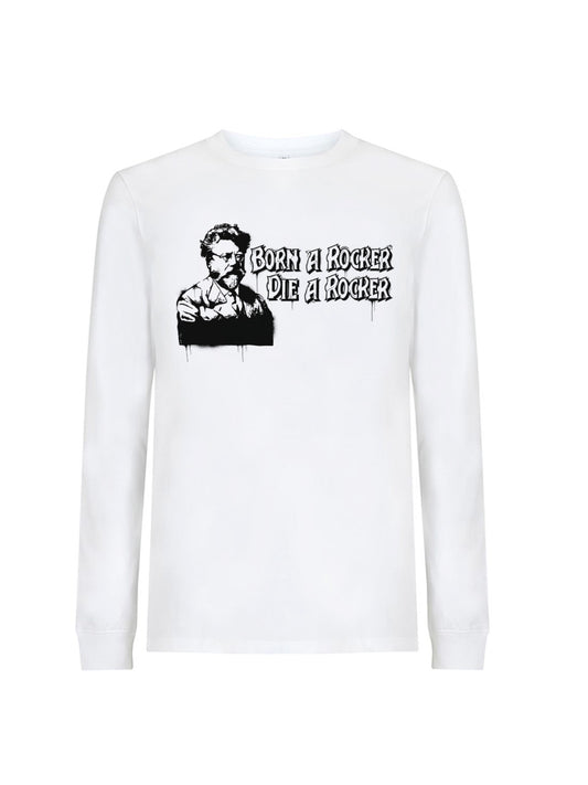 Long Sleeve T-Shirt Born A Rocker Die A Rocker (Rudolf Rocker)