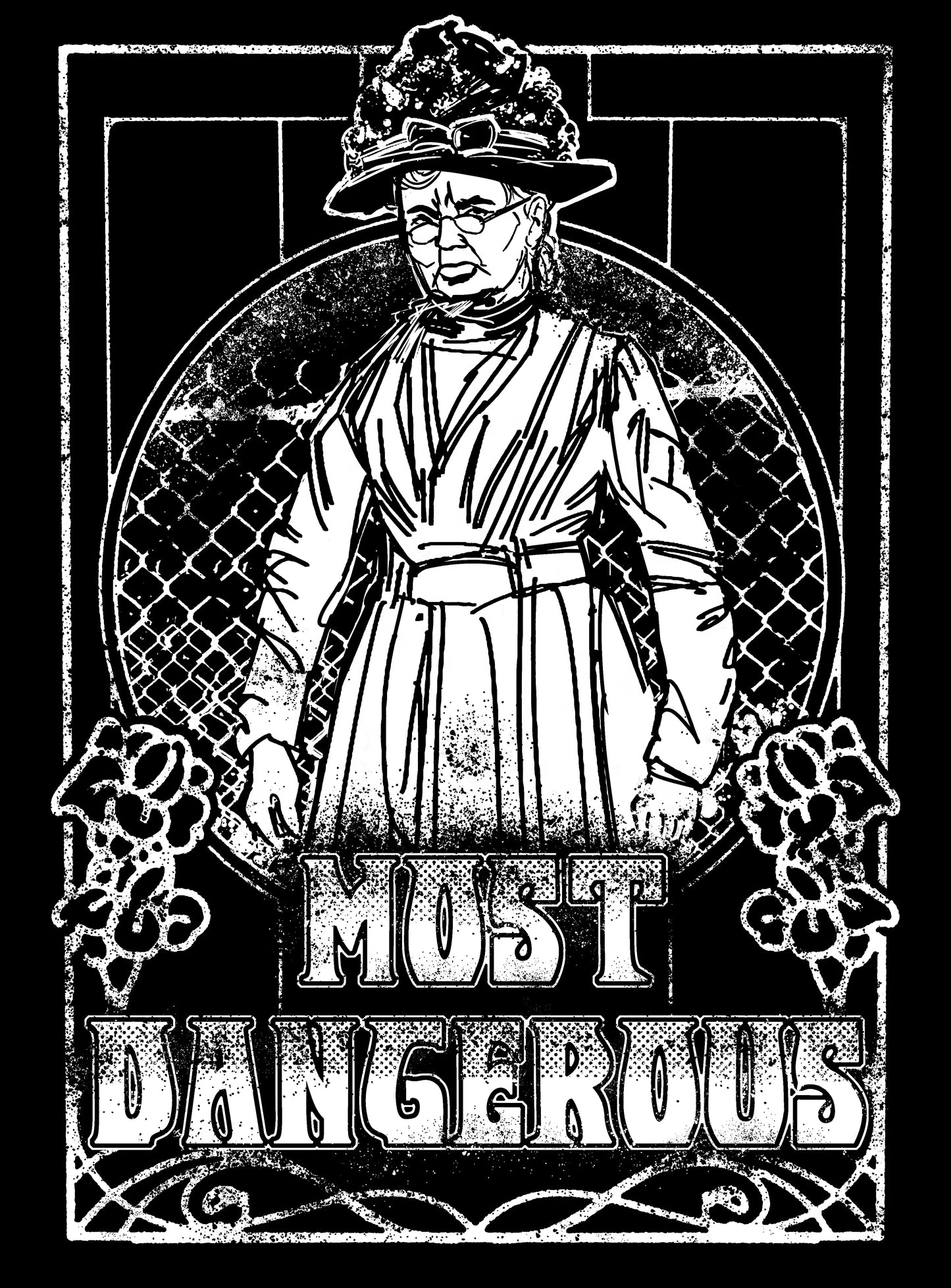 T-Shirt Frauen Most Dangerous (Mother Jones)