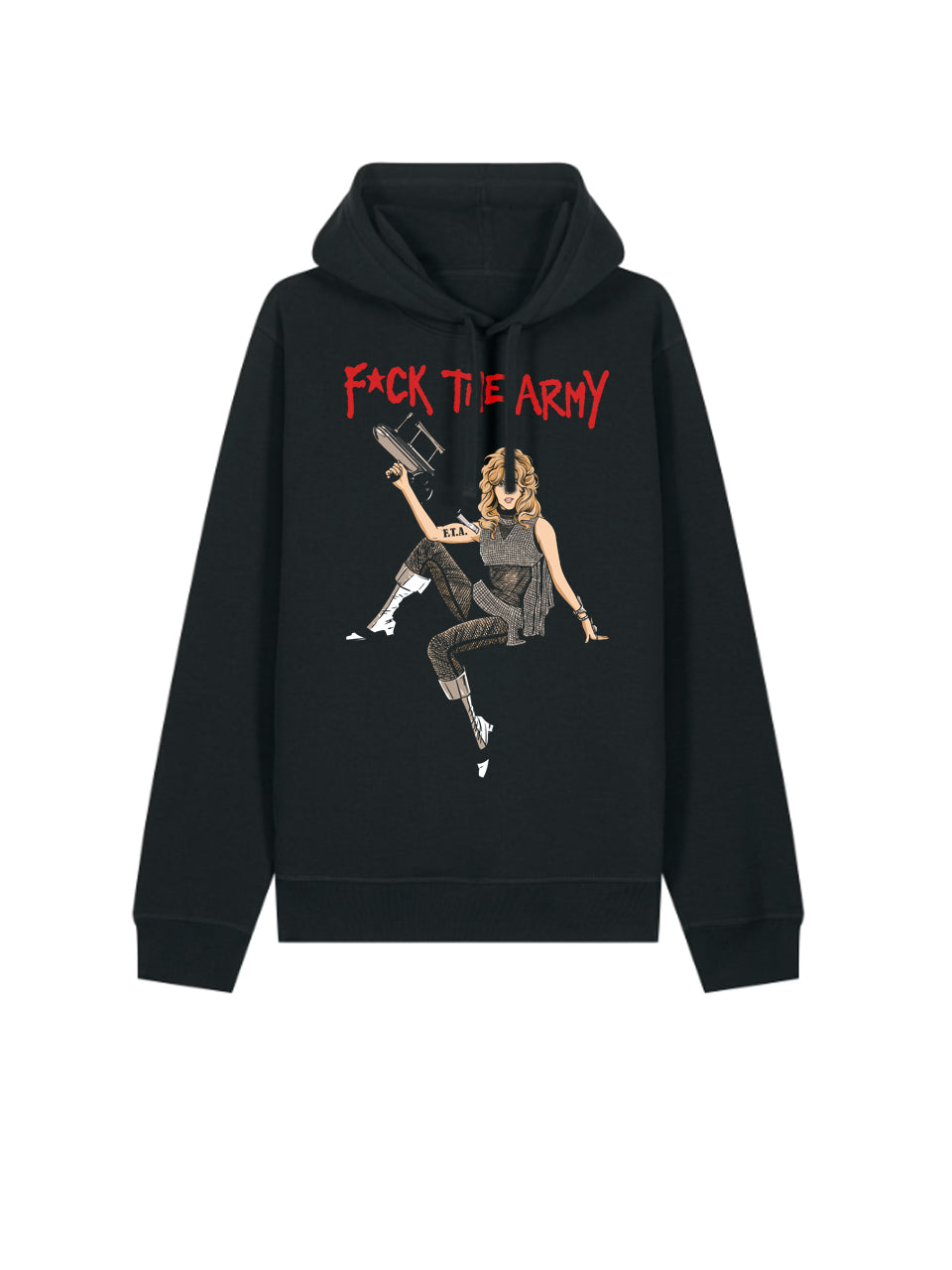 Kapuzenpullover F*ck The Army (Jane Fonda)