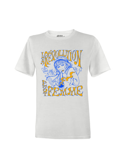 T-Shirt Unisex La Revolution Est Femme (Frankreich 1789)