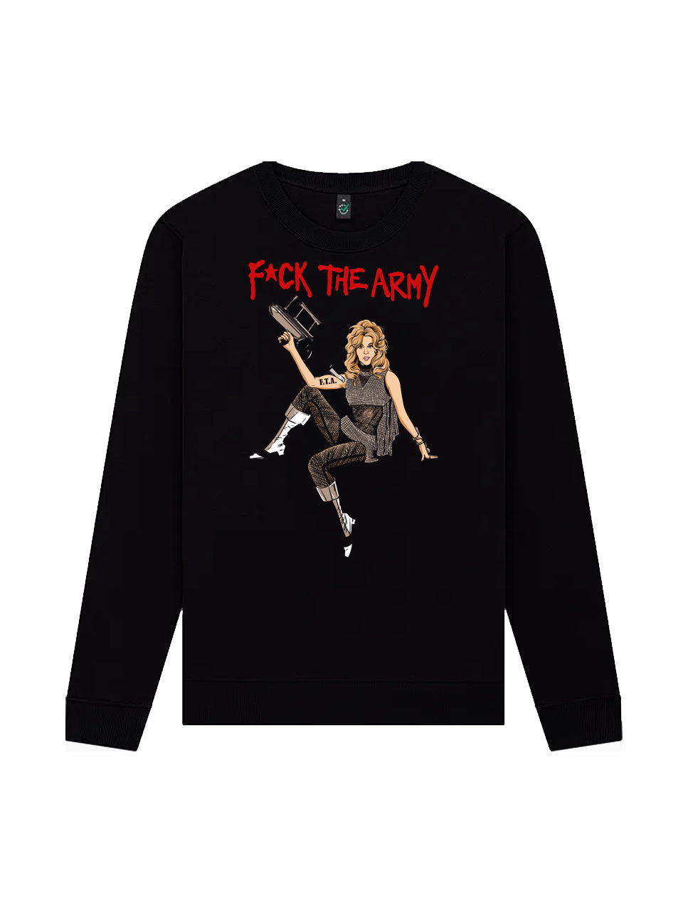 Rundhalspullover F*ck The Army (Jane Fonda)