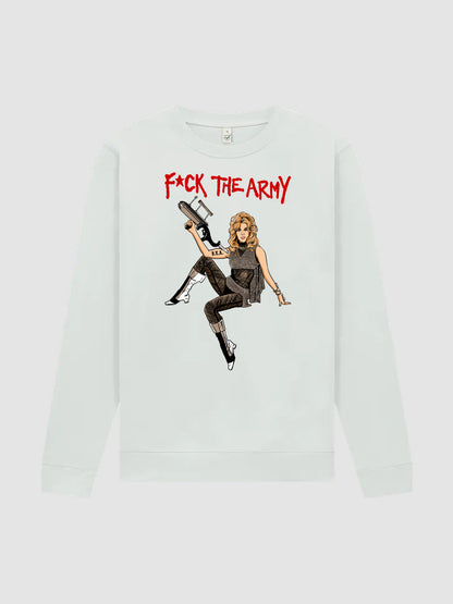 Rundhalspullover F*ck The Army (Jane Fonda)