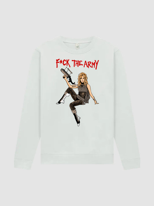 Rundhalspullover F*ck The Army (Jane Fonda)