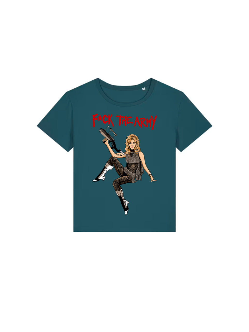 T-Shirt Women F*ck The Army (Jane Fonda)