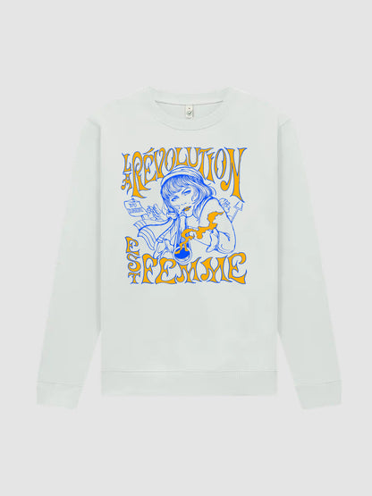 Rundhalspullover La Revolution Est Femme (Frankreich 1789)