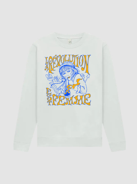 Rundhalspullover La Revolution Est Femme (Frankreich 1789)