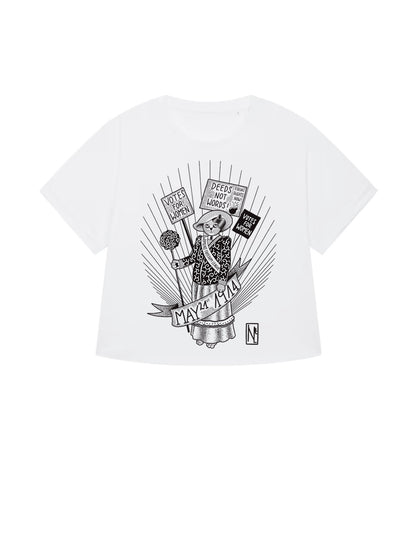 Kampf für Frauenwahlrecht 1914 dna merch White Women Shirt