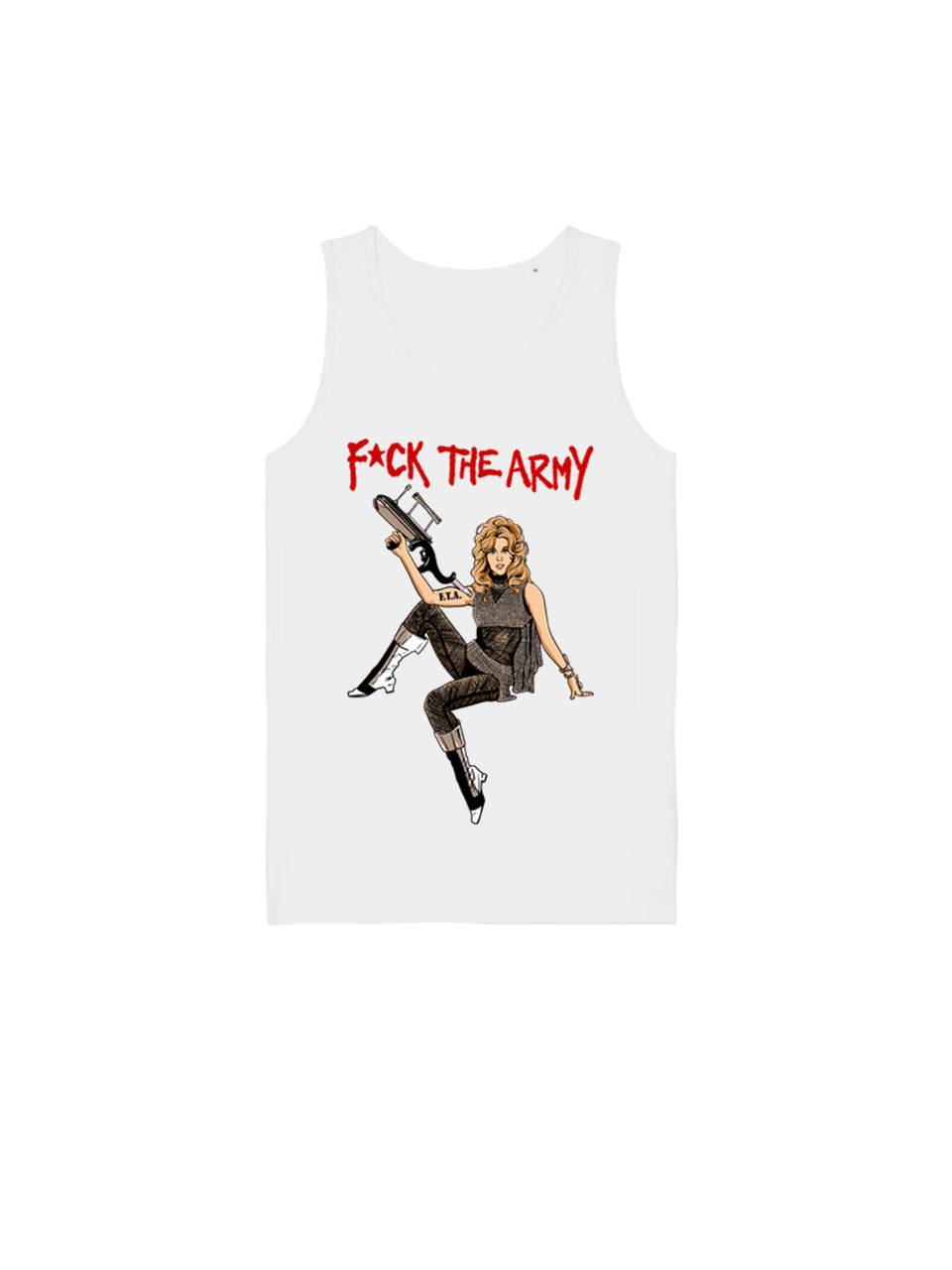 Tanktop F*ck The Army (Jane Fonda)