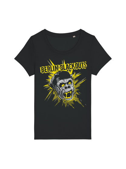T-Shirt Frauen Berlin Blackouts Mad Gorilla