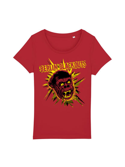 T-Shirt Frauen Berlin Blackouts Mad Gorilla