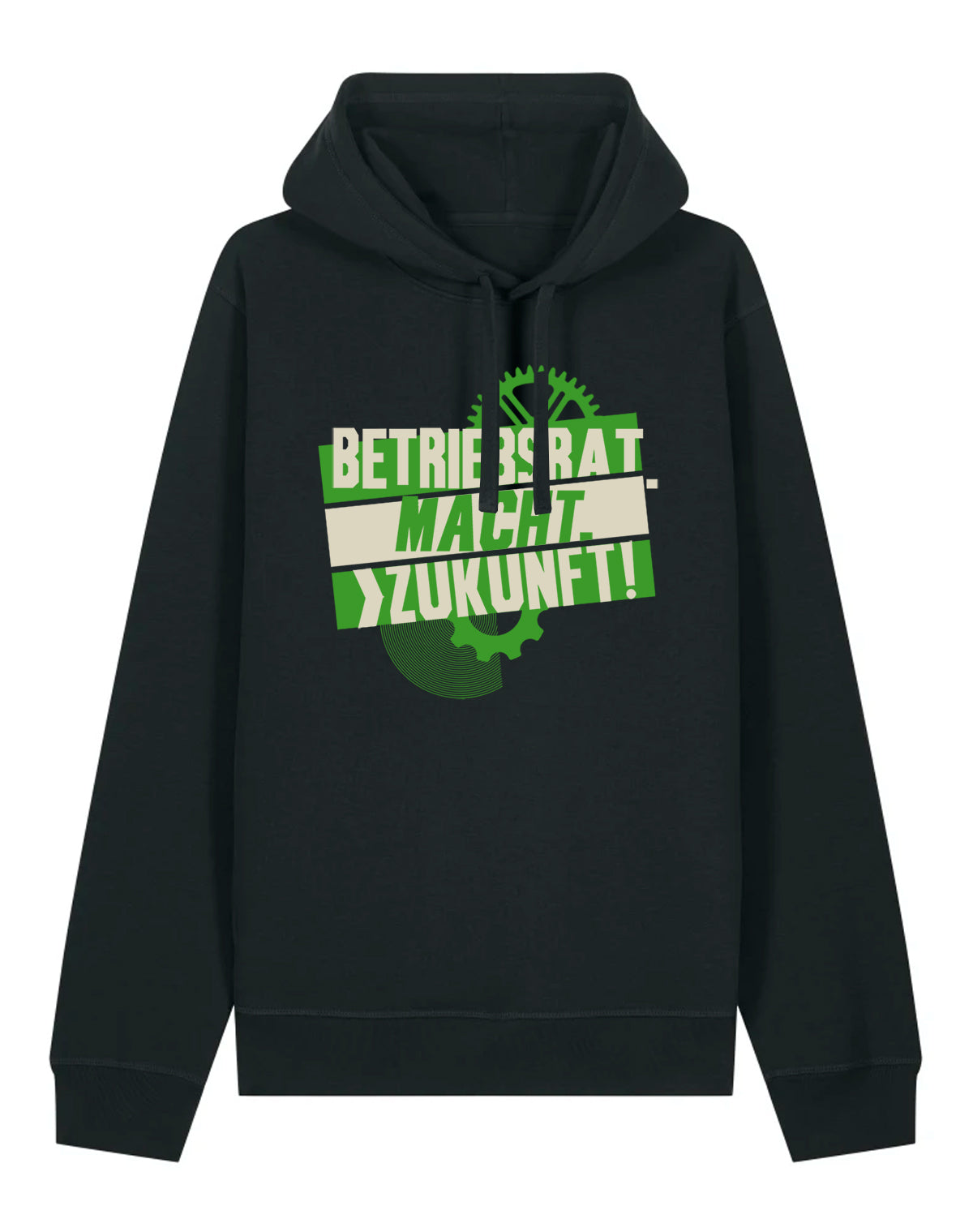 Betriebsrat Macht Zukunft Black Hoodie dna merch