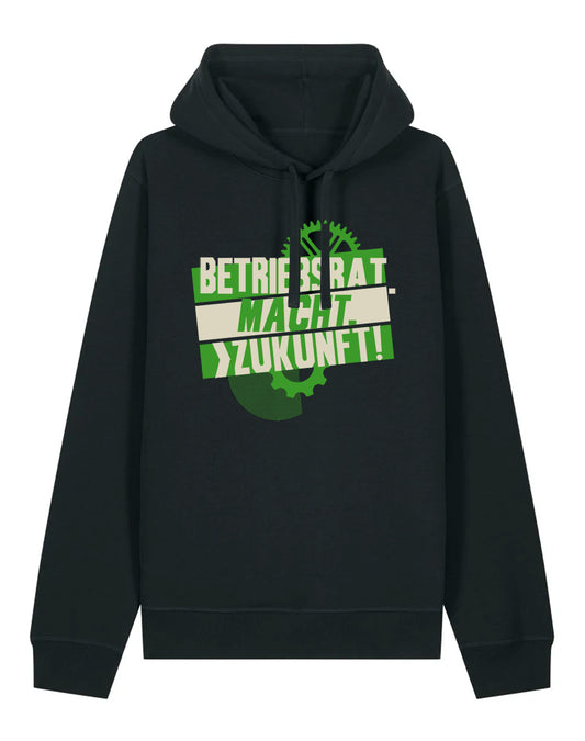 Betriebsrat Macht Zukunft Black Hoodie dna merch