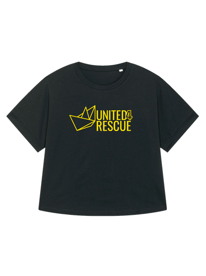 T-Shirt Women Roundback Oversized UNITED4RESCUE (Logo groß)