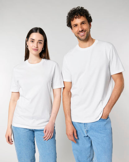 T-Shirt Unisex Uebertage "FRYHEIT" (Vintage White, Front- ODER Backprint)