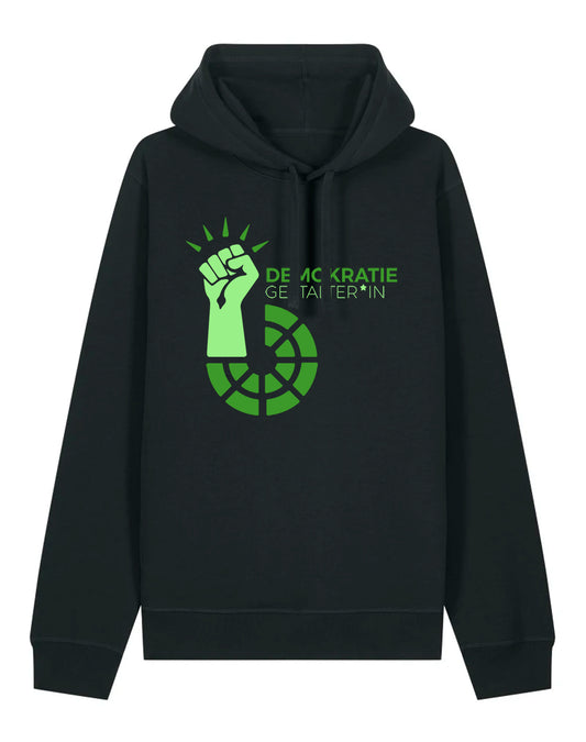 Demokratie Gestalter*in Black Hoodie dna merch
