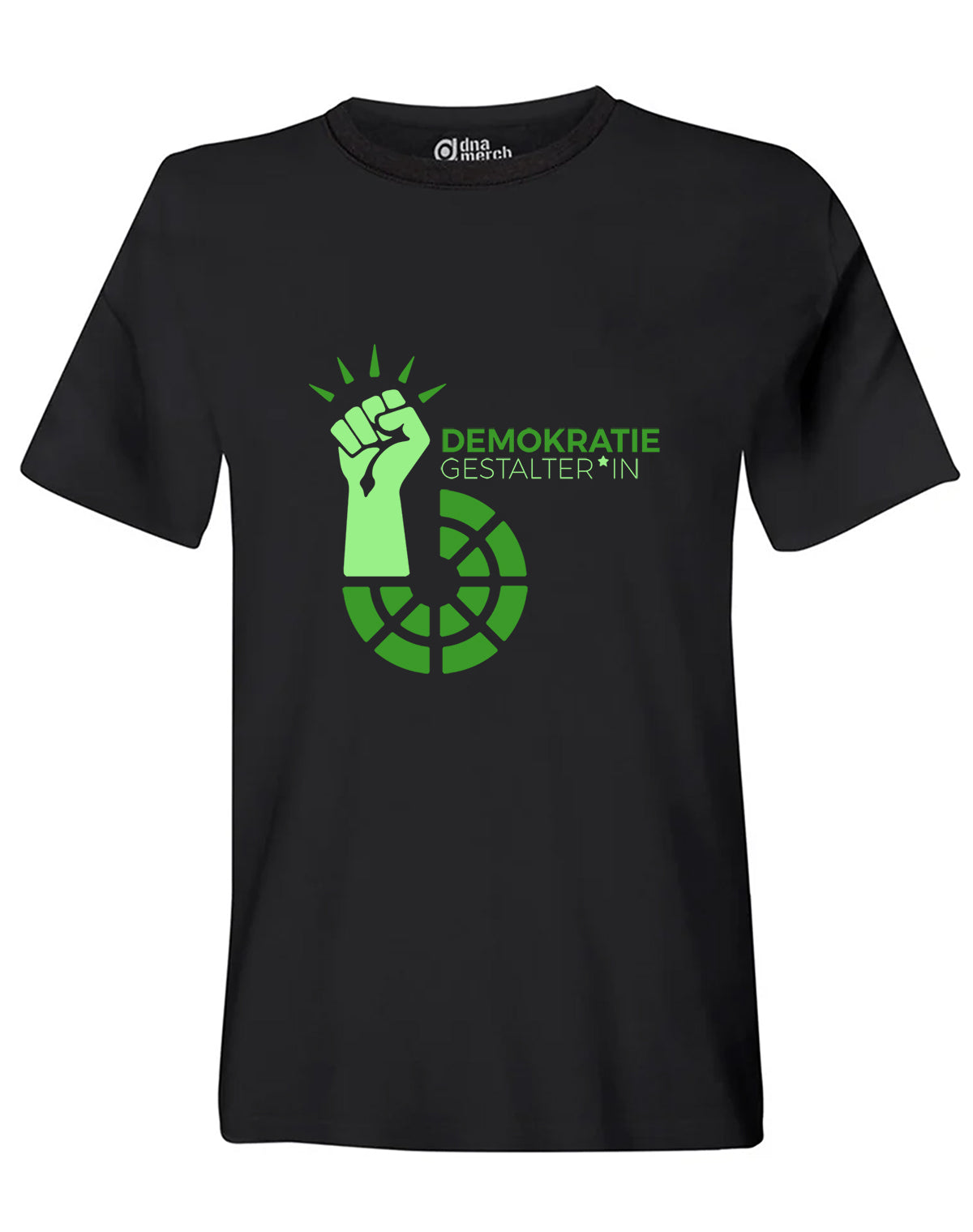 Demokratie Gestalter*in Black T-Shirt dna merch
