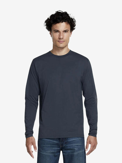 Earth Positive Unisex Long Sleeve T-shirt EP01L Man Photograph Grey
