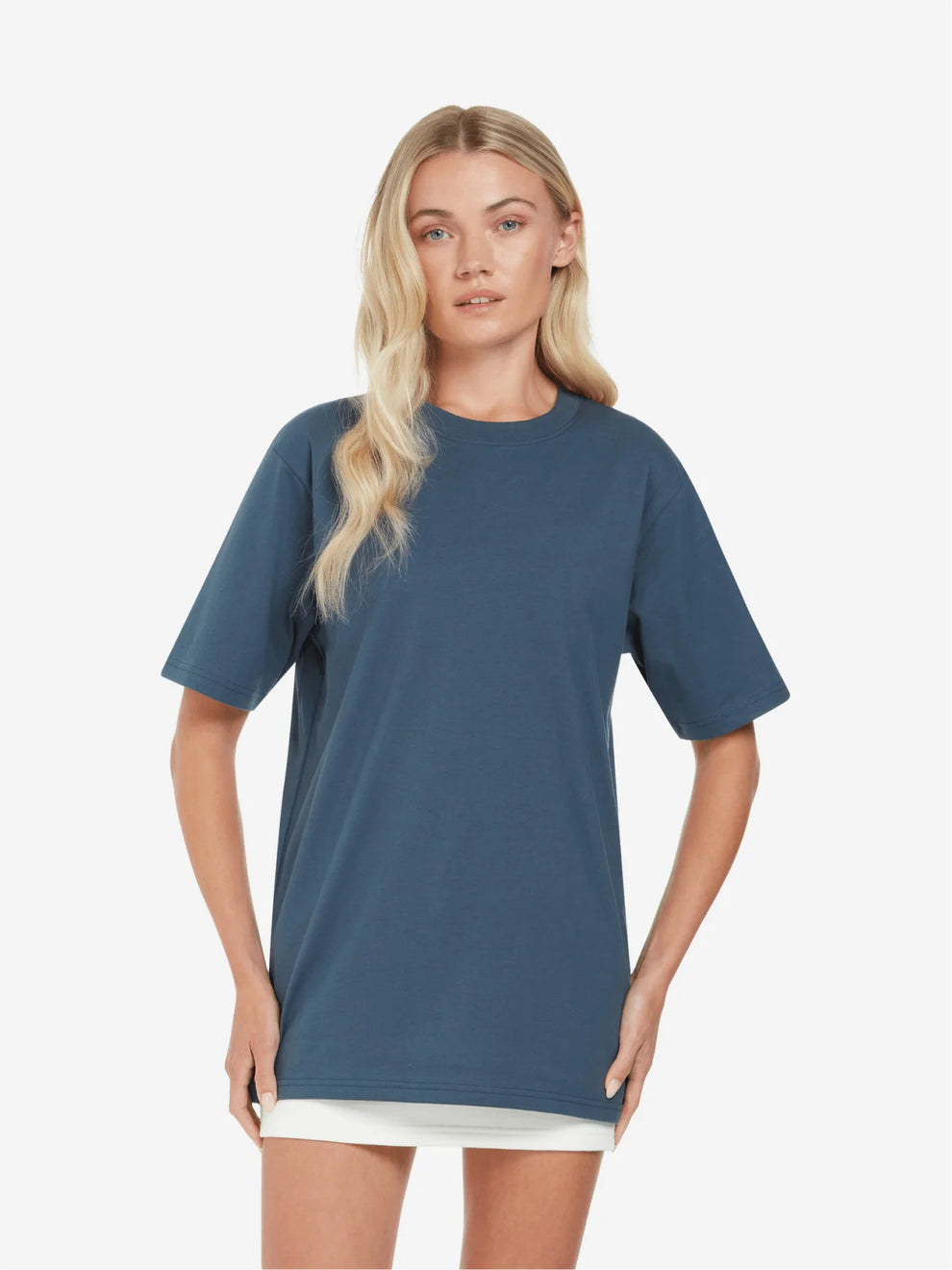 Earth Positive Oversized T-Shirt EP19 Blue Woman Photograph