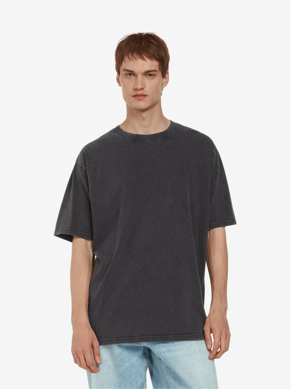 Earth Positive Oversized T-Shirt EP19 Grey Man Photograph