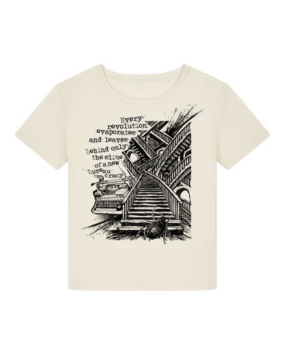 Every Revolution Natural Raw Fitted T-Shirt dna merch