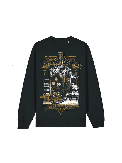 Gin Bottle Riot Black Sweatshirt dna merch