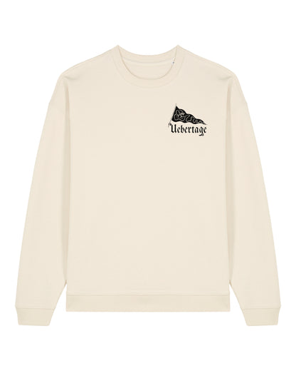 Rundhalspullover Oversized Uebertage (Hand-Schuh-Logo)