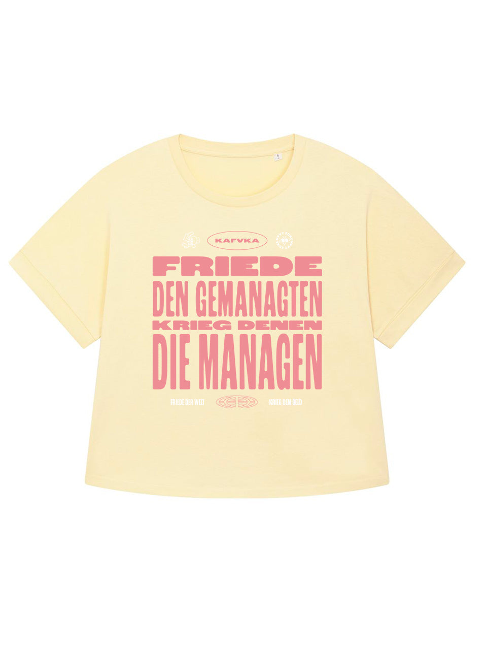 T-Shirts Frauen Oversized Kafvka Friede Den Gemanagten