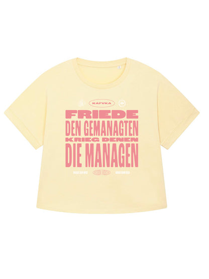 T-Shirt Frauen Oversized Kafvka Friede Den Gemanagten (inkl. D/EU-Versand)