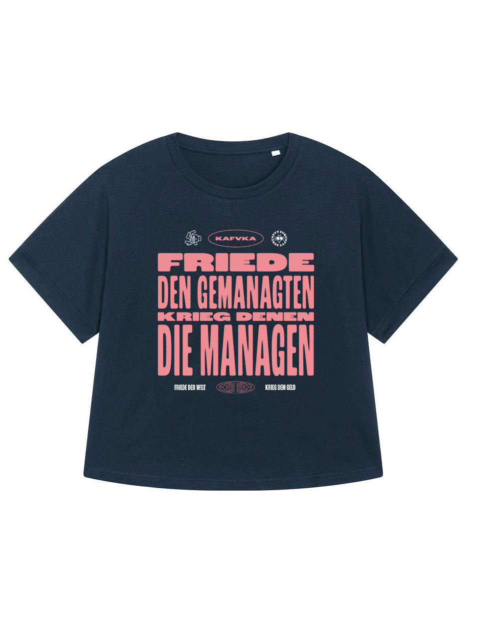 T-Shirts Frauen Oversized Kafvka Friede Den Gemanagten