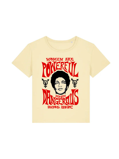 Women Are Powerful And Dangerous Audre Lorde dna merch butter shirt
